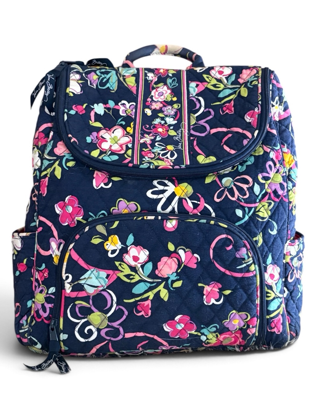 Vera Bradley ‘Ribbons’ Quilted Floral Large Backpack